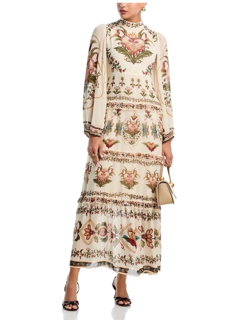 FARM Rio Majestic Hearts Maxi Dress, NWT 🇧🇷 - Picture 4 of 16